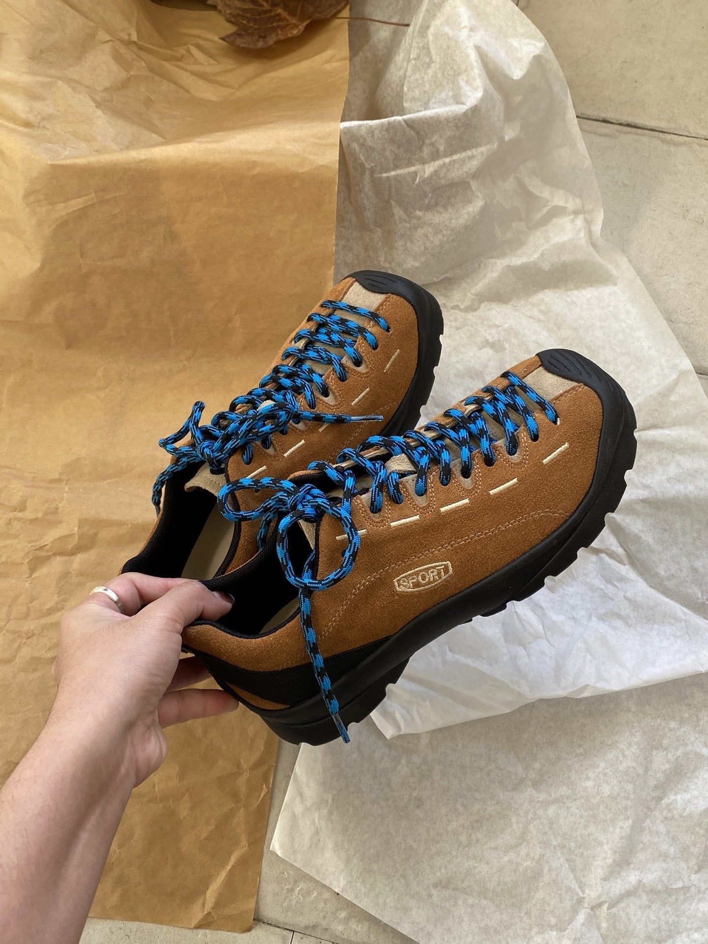 Wanderschuhe Damen Sportlich Griffig Atmungsaktiv