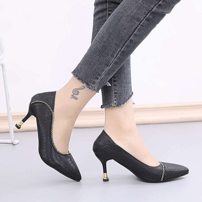 Damen Ballerinas Elegante Schuhe mit Wellenrand