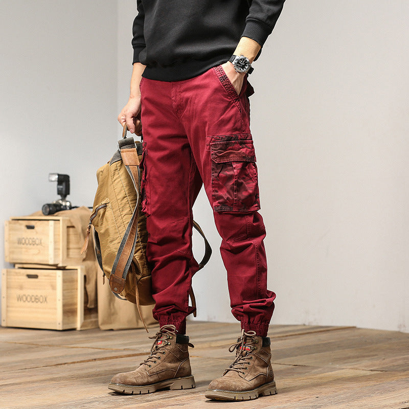 Herren Cargo-Hose Bequem Mit Seitentaschen Elastisch