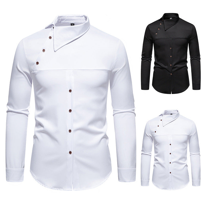 Herren Hemd Asymmetrischer Kragen Modern Berlin Style