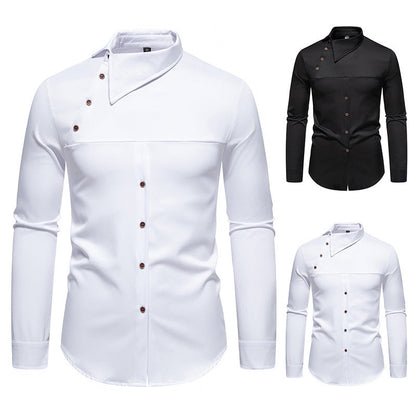 Herren Hemd Asymmetrischer Kragen Modern Berlin Style