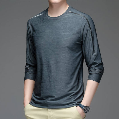 Herren Langarm-Shirt Sportlich Modern mit Trend-Muster