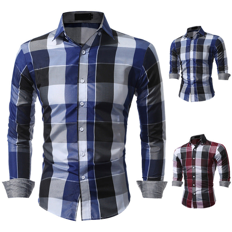 Herren Hemd Langarm Karo Modern Berlin Style - BerlinGlamour