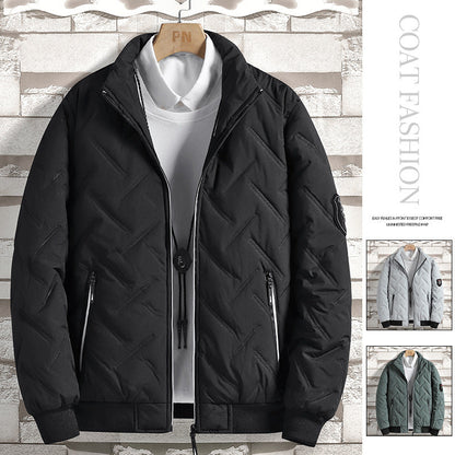 Männer Bomberjacke Steppweste Modern Schwarz