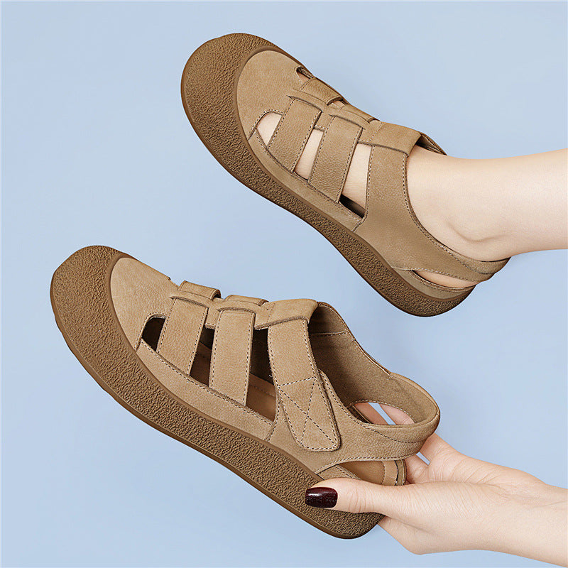 Damen Sandalen Komfortabel Bequem mit Verstellbaren Riemen - BerlinGlamour