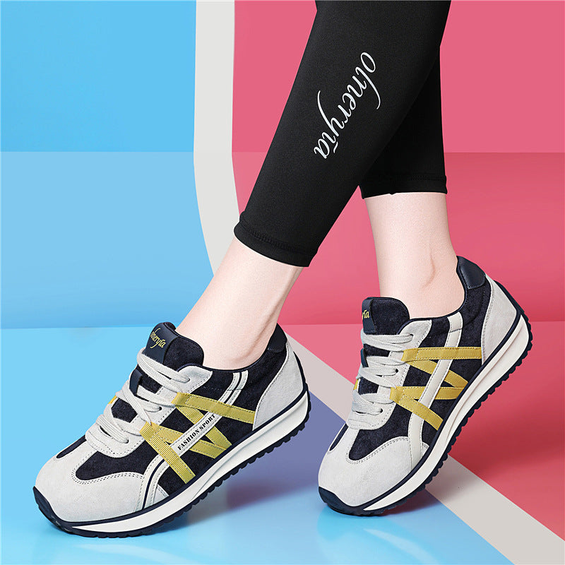 Damen Sneaker Sportlich Freizeit Laufschuhe bequem