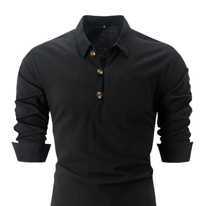 Herren Langarmhemd Elegantes Knopfhemd Modern Slimfit