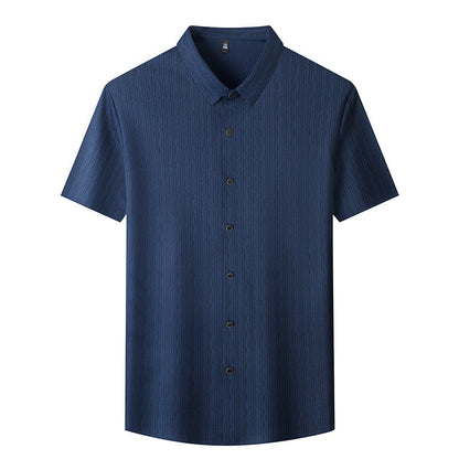Herren Kurzarmhemd Elegant Feinbaumwolle Slimfit