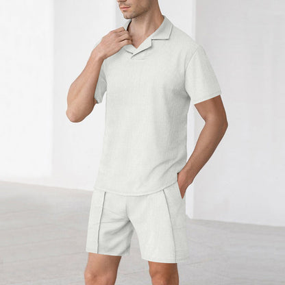 Herren Freizeithemd mit Shorts Sommer Casual