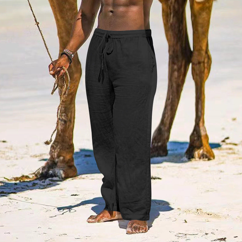 Leinenhose Herren Leicht und Bequem Sommerhose
