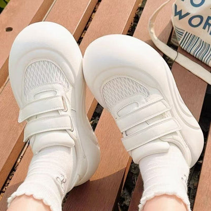 Damen Sneaker Plateau Schuhe Atmungsaktiv Mesh