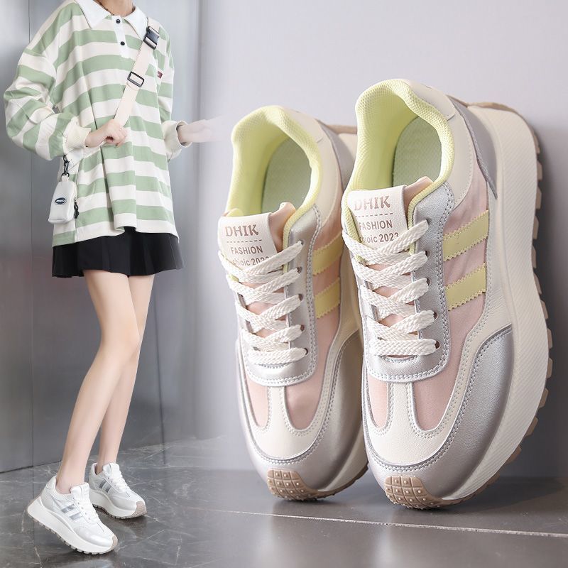 Damen Plateau Sneaker Bequem Sportlich Modisch