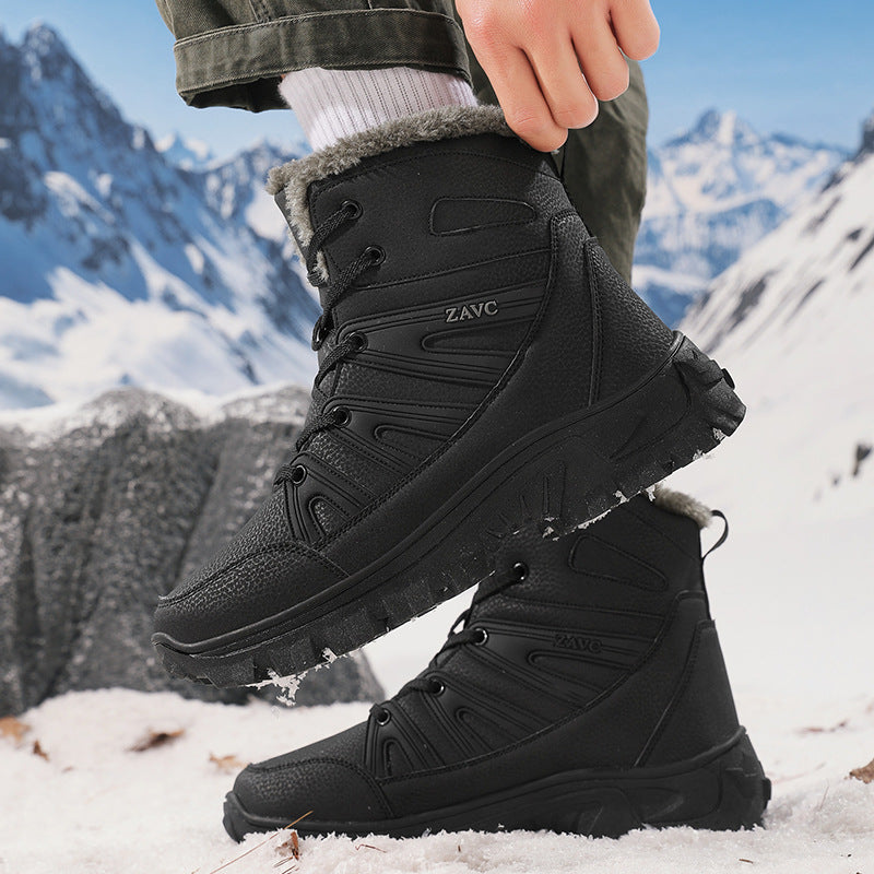 Damen Winterstiefel Warmfutter Rutschfest Schnell Schnürsystem