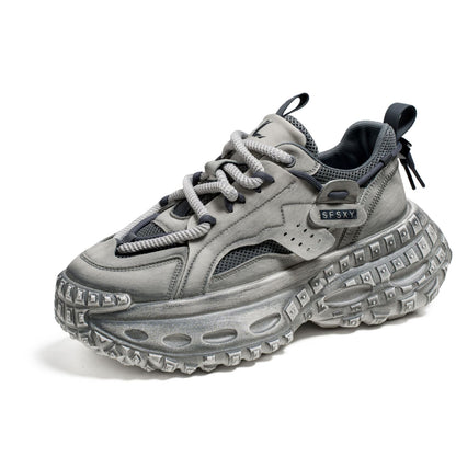 Damen Sneaker Sportlich Oversized Bequem