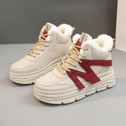 Damen Sneaker High-Top Sportlich Kuschelig Robust