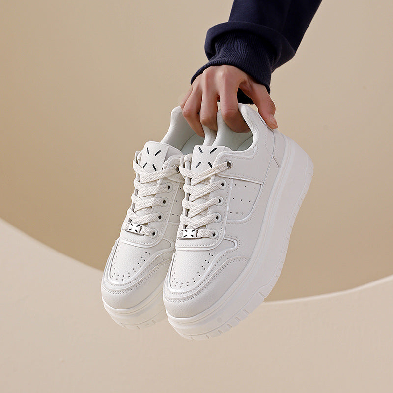 Damen Sneaker HochPlateau Atmungsaktiv Modisch