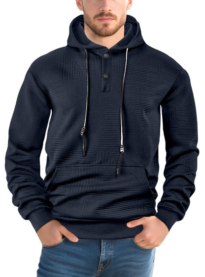 Herren Hoodie Strukturiert Modern Urban Style