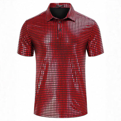 Herren Polo-Shirt Modern Grafik Muster Trendy