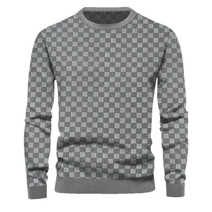 Herren Pullover Strukturiert Grobgestrickt Elegent