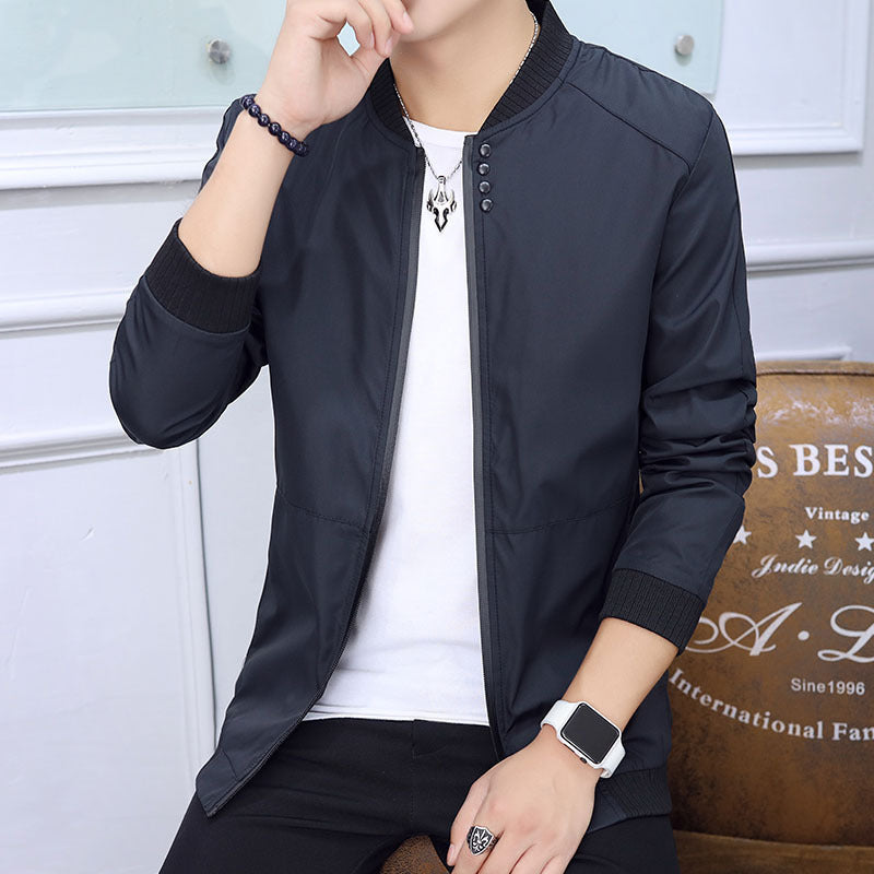 Herren Freizeitjacke Leicht Stehkragen Modern Stylish