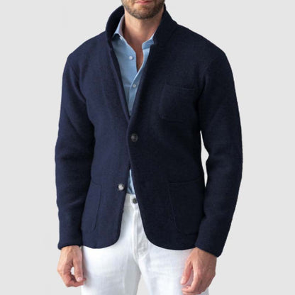 Herren Strickjacke Slim Fit mit Taschen Modern