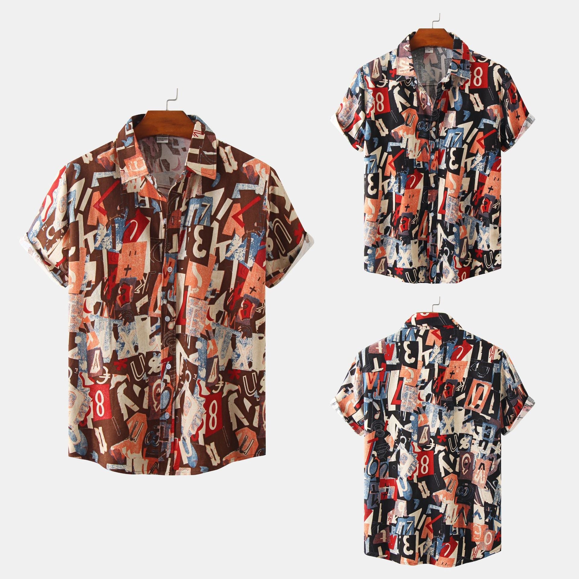Herren T-Shirt Kurzarm Berlin Graffiti Design Modern - BerlinGlamour