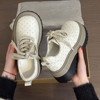 Damen Schnürschuhe Hochzeitsschuhe Blockabsatz Trendy