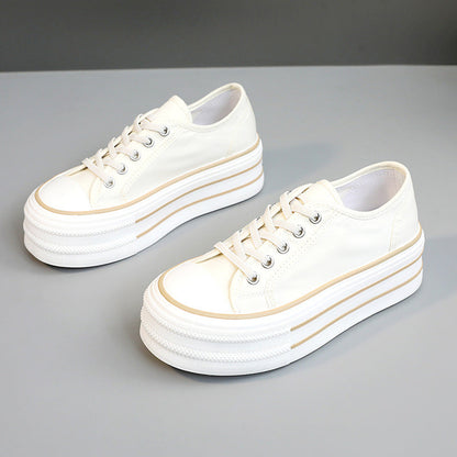 Damen Plateau Sneaker Plüsch atmungsaktiv bequem