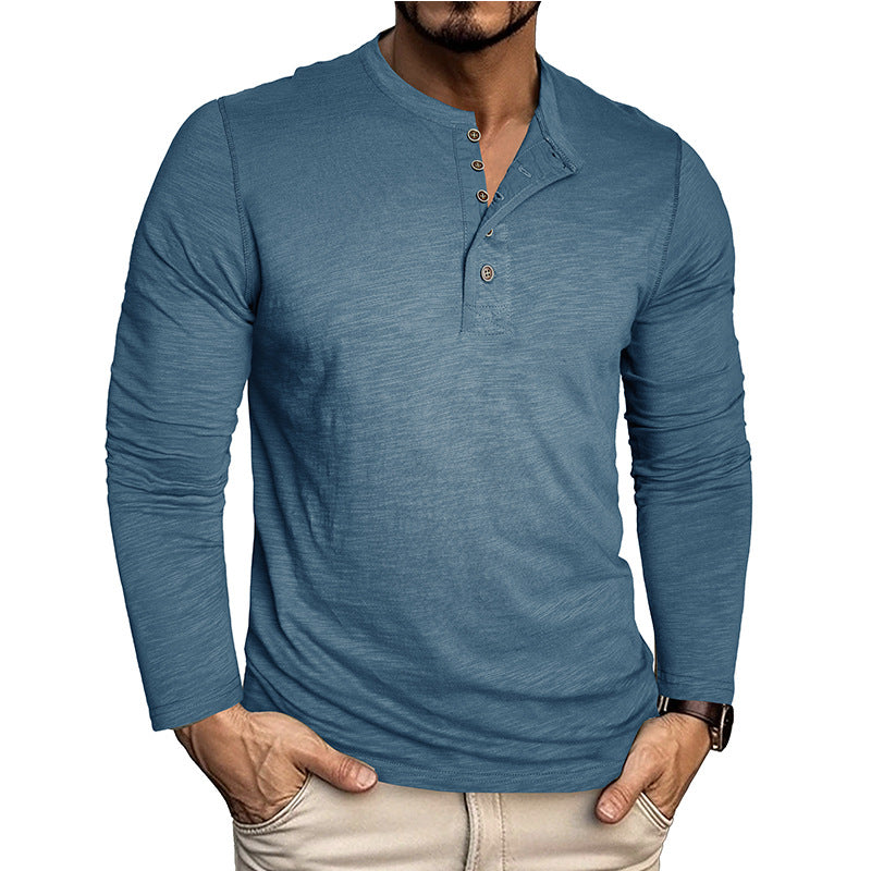 Herren Hemd Langarm Elegant mit Knöpfen Moderne Style - BerlinGlamour