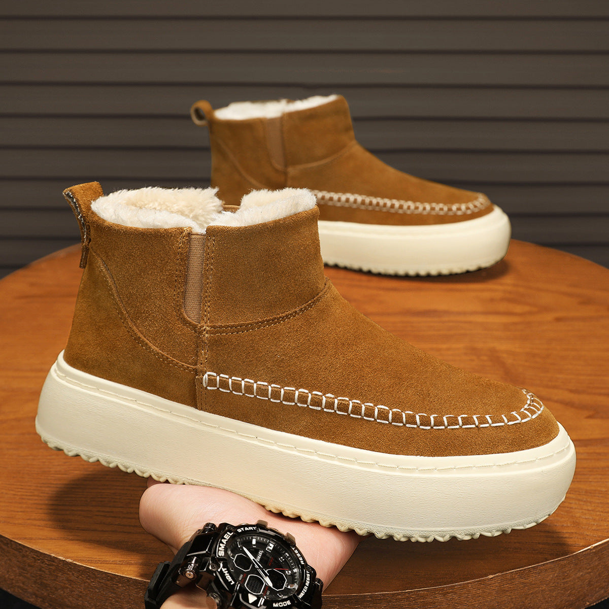 Damen Winterstiefel Kuschelig Warm Elastisch - BerlinGlamour