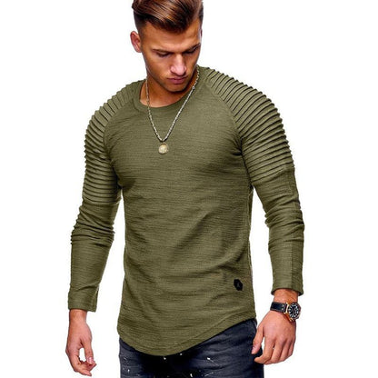 Herren Langarmshirt Strukturiert Modern Berlin Stylish