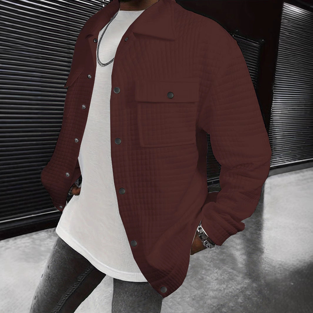 Herren Überziehjacke Lässig Mit Taschen Urban Style