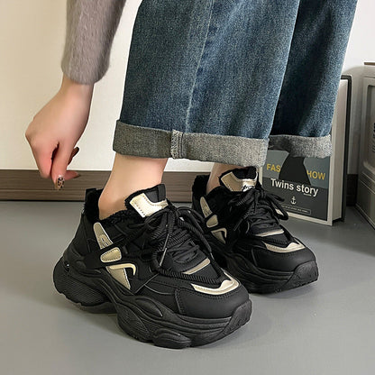 Damen Sneaker Chunky Bequem Atmungsaktiv Stylish