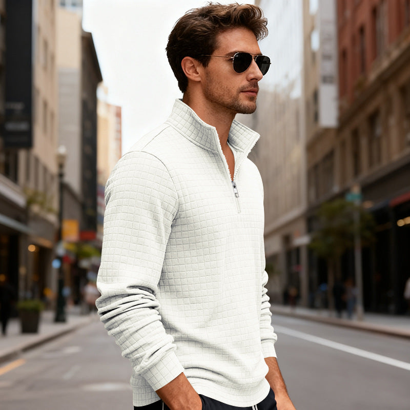 Sportlicher Herren Pullover Reißverschluss Modern