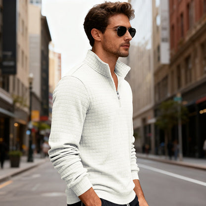 Sportlicher Herren Pullover Reißverschluss Modern