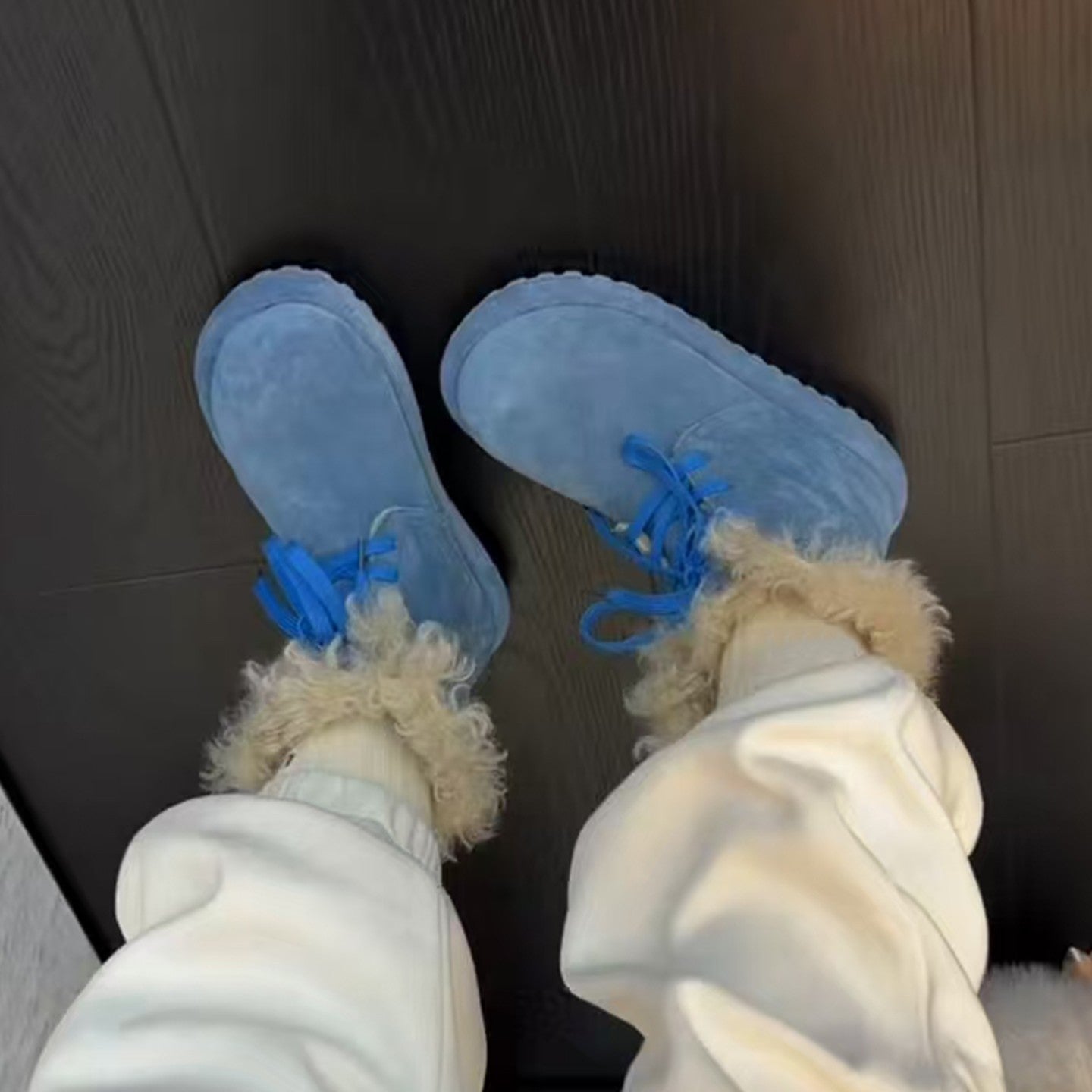 Damen Winterboots Fleecegefüttert Rutschfest Modern