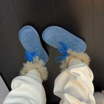 Damen Winterboots Fleecegefüttert Rutschfest Modern