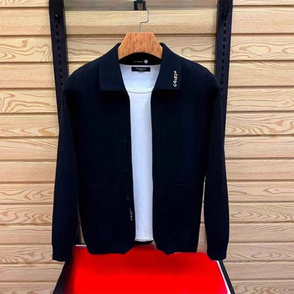 Herren Strickjacke Elegant Mit Taschen Modern