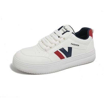 Damen Sneaker Sportlich Komfortabel Laufschuhe Weiße Sohle