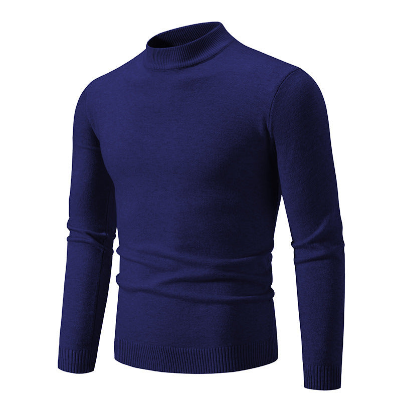 Herren Rollkragenpullover Weich Warm Strickware Modern