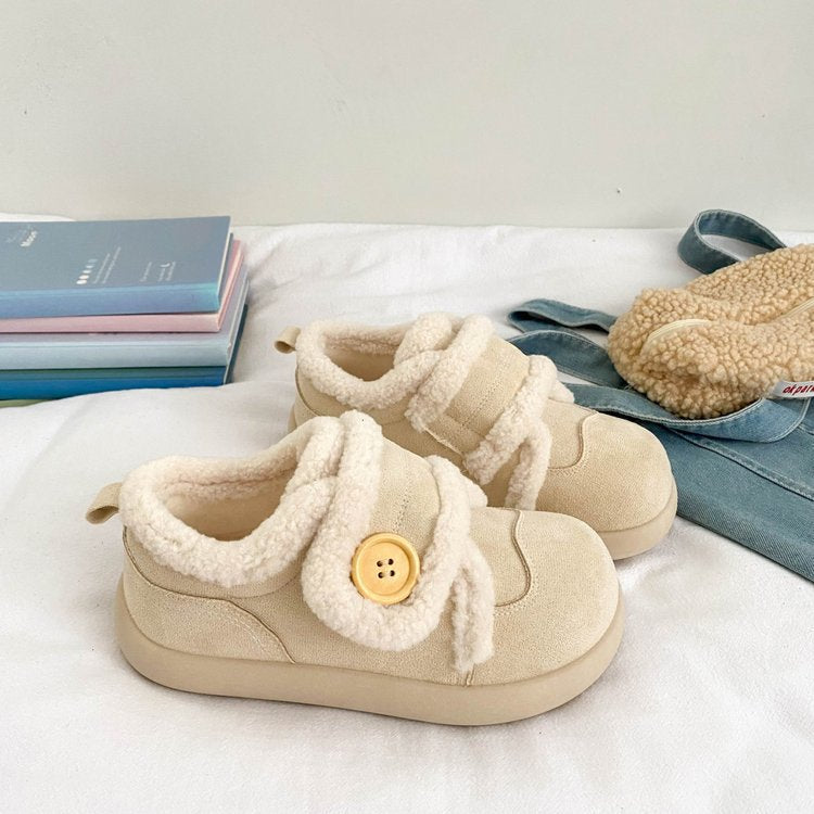 Damen Sneaker Weich Bequem Fleece Innensohle