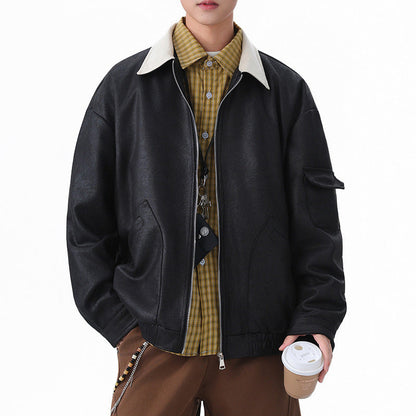 Männer Utility-Jacke Oversized Reißverschluss Praktisch Modern - BerlinGlamour