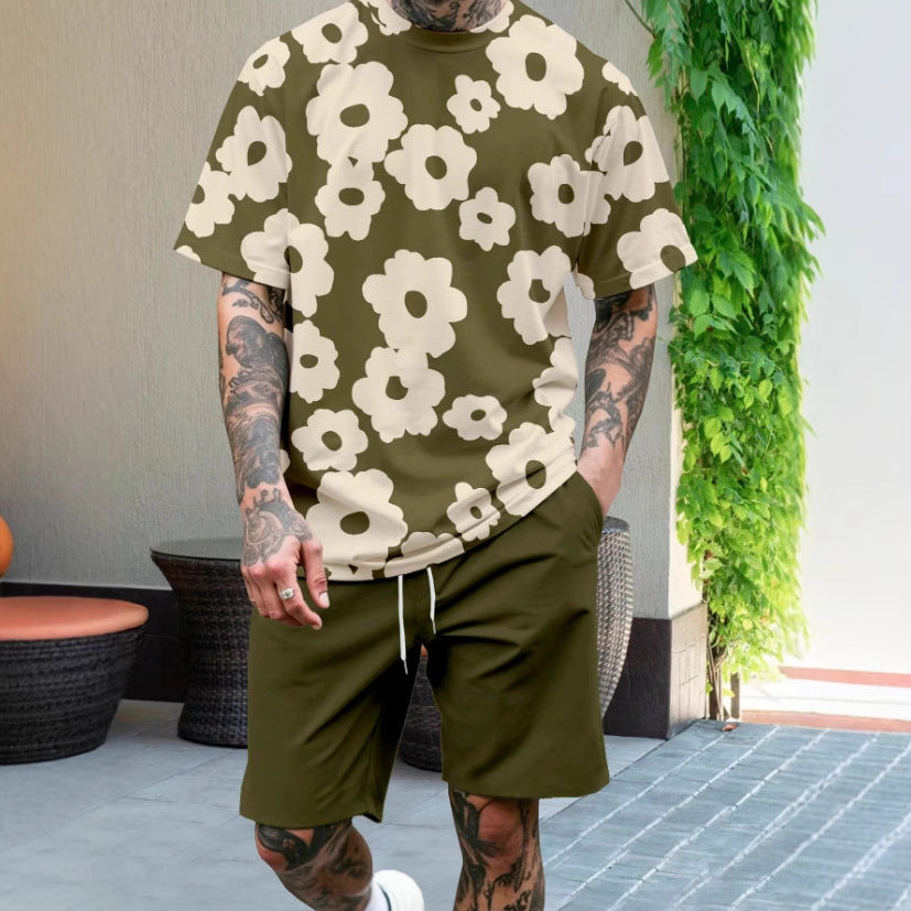 Herren Kurzarm-Shirt Maritim Relaxed Fit Sommer - BerlinGlamour