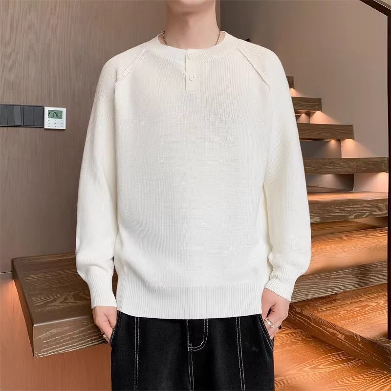 Herren Strickpullover Modern Umschaltbarer Kragen Hochwertig - BerlinGlamour