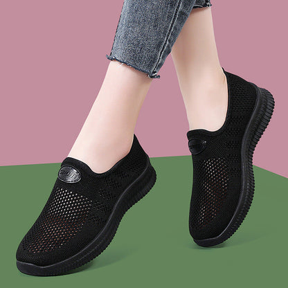 Damen Slip-On Schuhe Bequem atmungsaktiv Freizeit