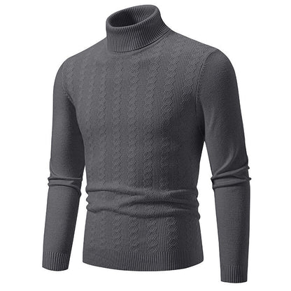 Herren Pullover Rollkragen Struktur Design Modern