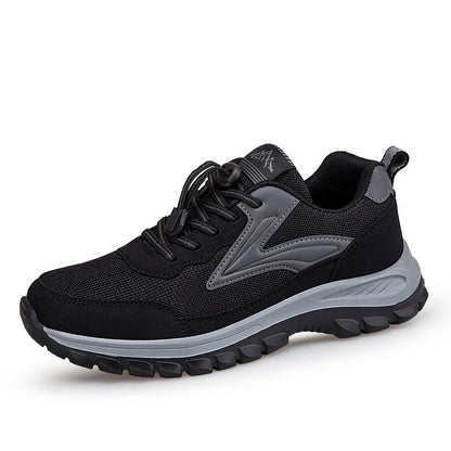 Damen Sport-Sneaker Atmungsaktiv Rutschfest Laufschuhe Schwarz