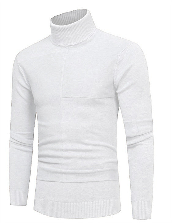 Herren Rollkragenpullover Weich Strick Qualität Made