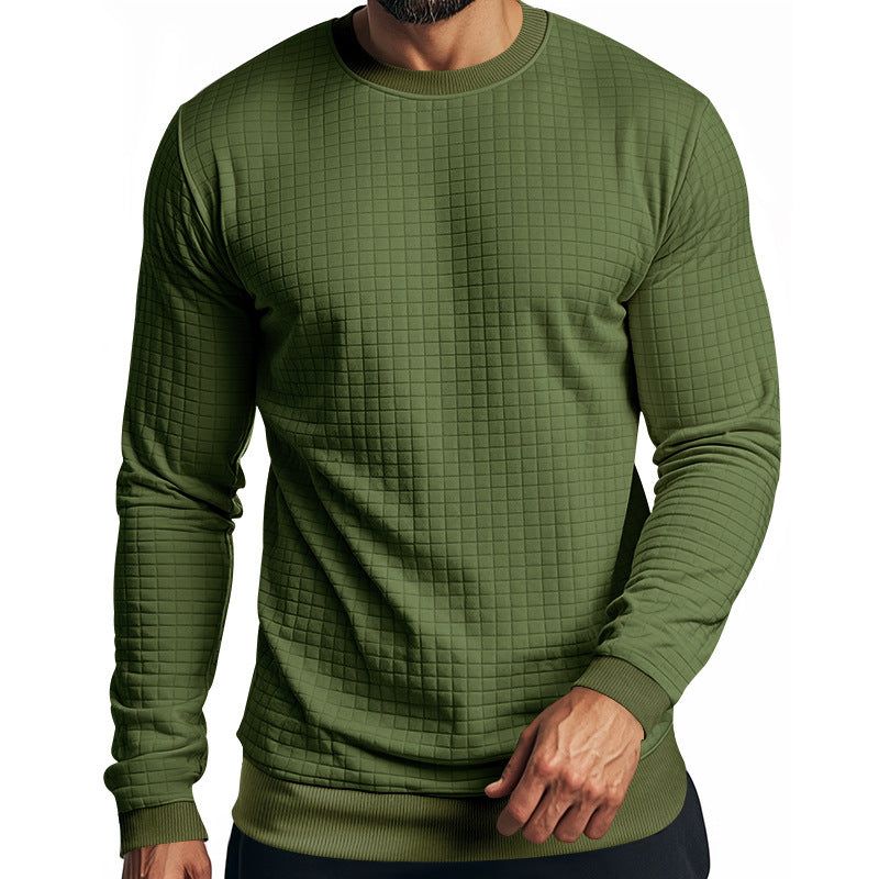 Herren Sweatshirt Langarm Strukturiert Elastisch Modern