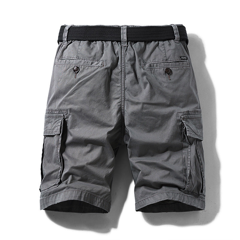 Herren Cargoshorts Urban Style mit Taschen und Verstellbaren Bund